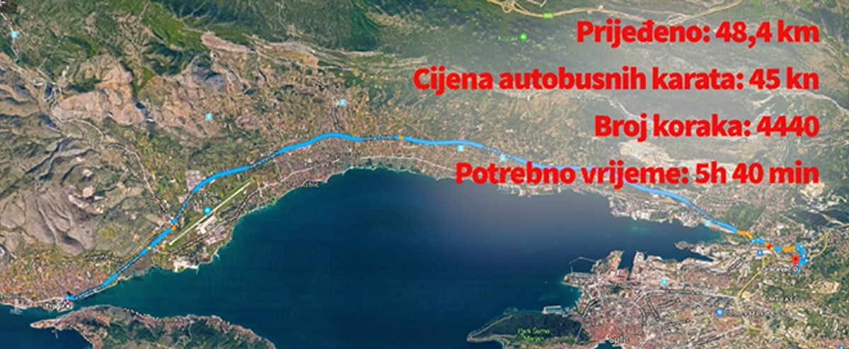 GRADONAČELNIK SNIMIO VIDEO O 'ODISEJI' JAVNIM PRIJEVOZOM: Od Trogira do suda na Dračevcu i natrag treba skoro 6 sati!