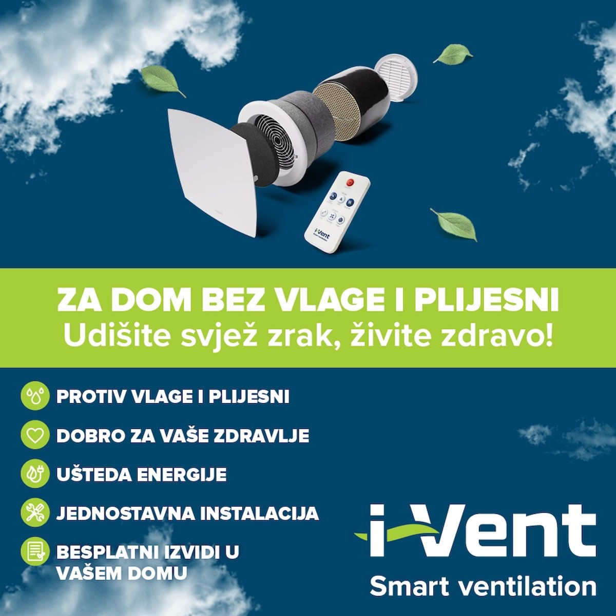 Najljepši dar za vaš dom – svjež i zdrav zrak bez vlage i plijesni! Iskoristite posebnu akciju i ostvarite 40 % popusta!