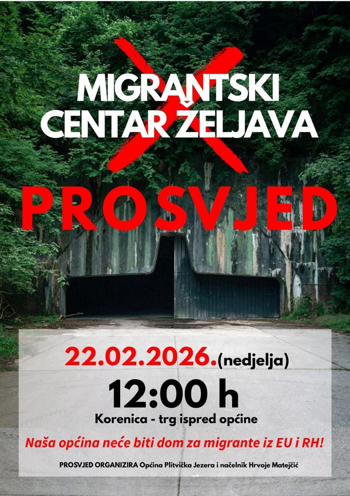 Načelnik Plitvičkih Jezera poziva na prosvjed
