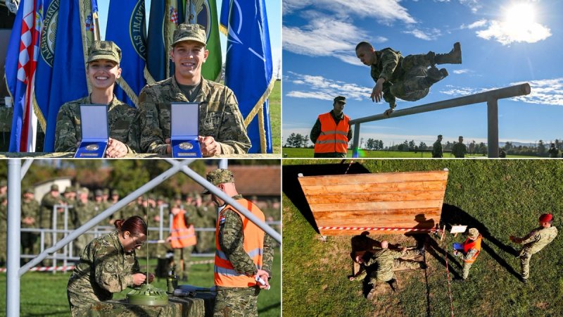 FOTO/VIDEO Marin Delač i Lucija Boras najbolji ročnik i ročnica trećeg naraštaja temeljnog vojnog osposobljavanja