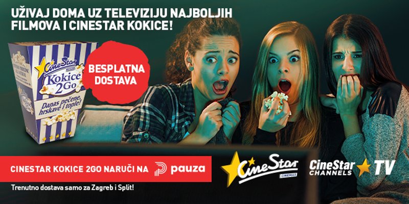Odlična vijest za kućne filmoljupce, Pauza dostavlja CineStar kokice na vrata