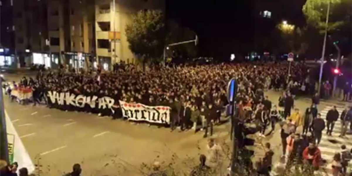 VIDEO: Mimohod završen bakljadom i pjesmom u čast gradu heroju Vukovaru!