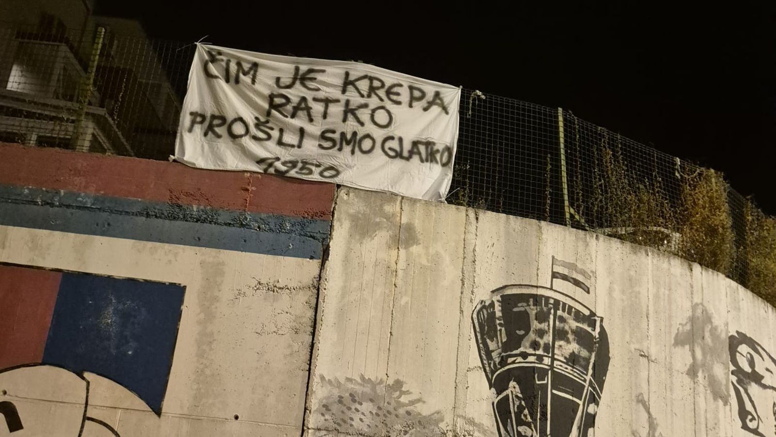 Nakon prolaska Hajduka na Mejašima osvanuo zanimljiv transparent