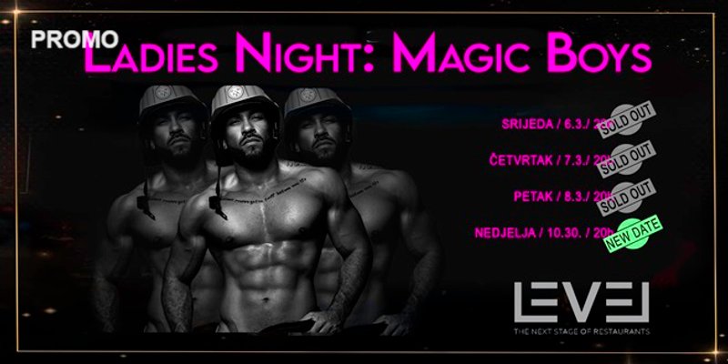 Dan žena u cabaret x dinner clubu LEVEL: Tri večeri za redom rasprodane, otvorene rezervacije za novi datum showa - u nedjelju, 10. ožujka