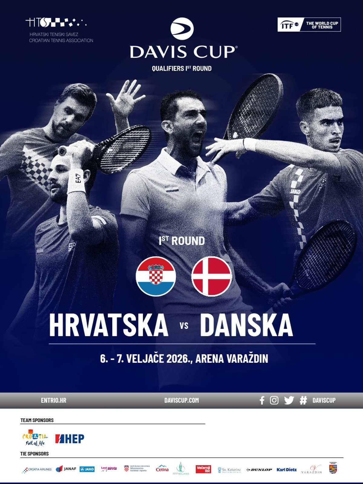DAVIS CUP Počela prodaja ulaznica za susret Hrvatske i Danske
