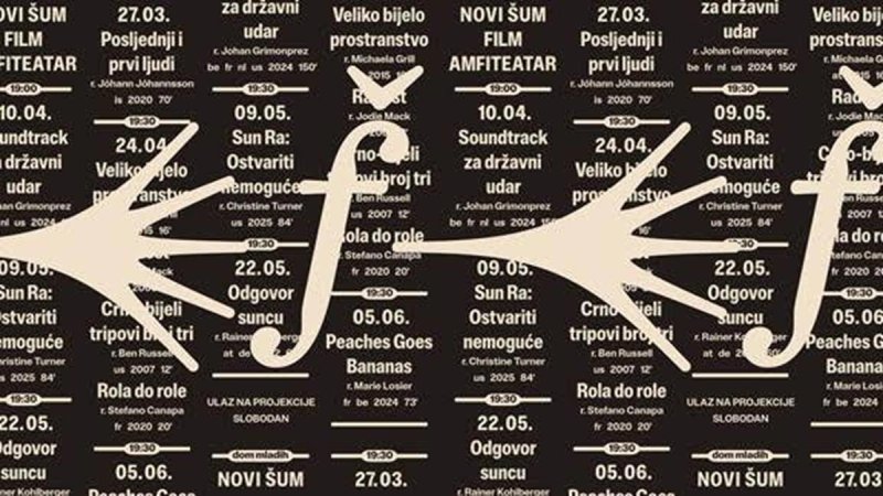 Filmski ciklus programa Novi šum 2026 u Amfiteatru Doma mladih