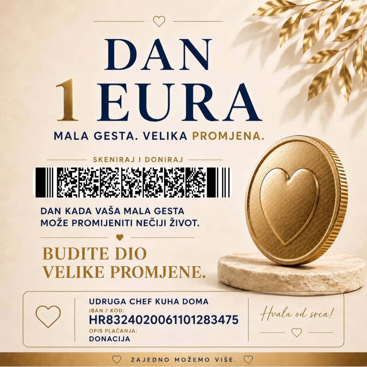 Od terapija za djecu do pomoći nakon požara u Omišu! Ponovno pokrenuta akcija 'Dan 1 eura'