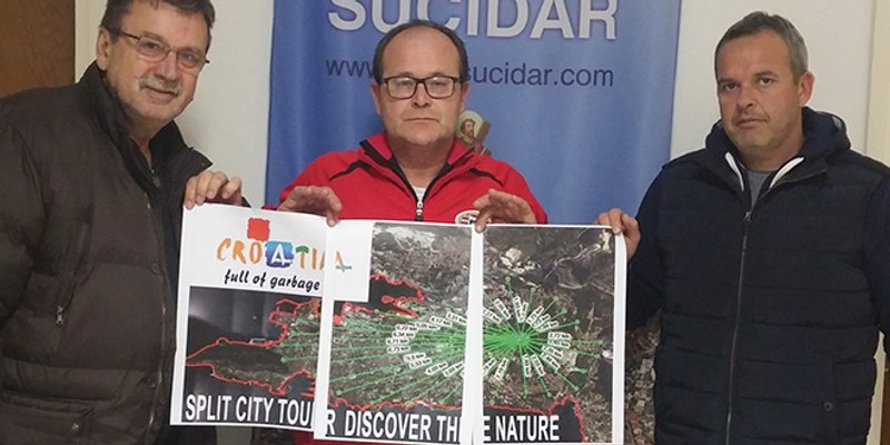 FOTOGALERIJA SRAMA Predstavili slogan 'Croatia Full of Garbage' i pozvali političare na Karepovac