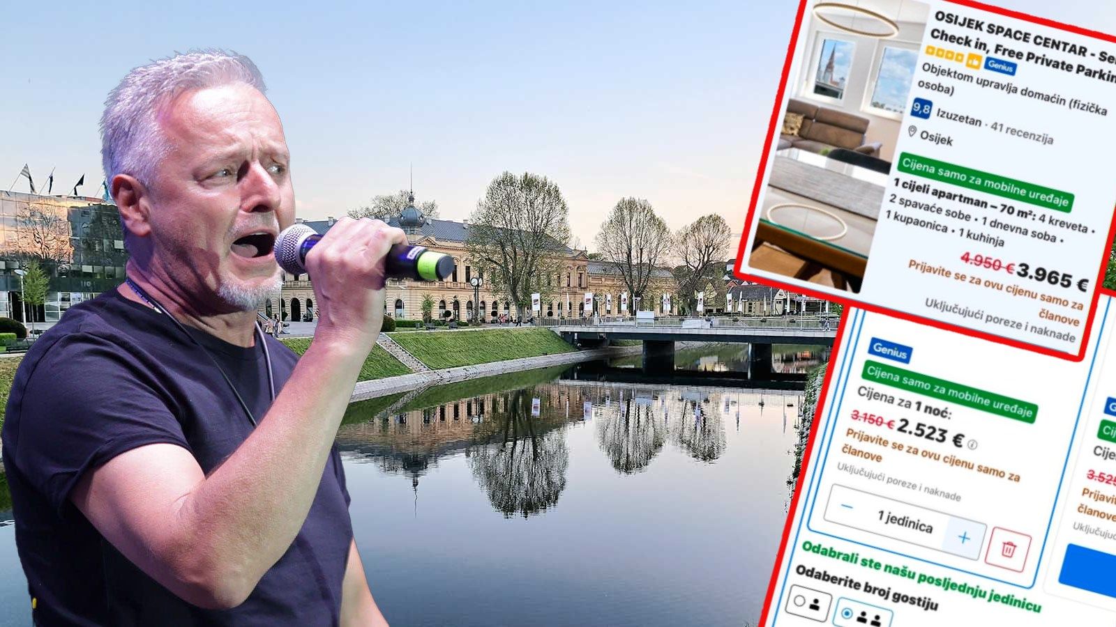 Thompson u Vukovaru: Cijene smještaja odletjele u nebo, apartman u Osijeku ide i do 4000 eura