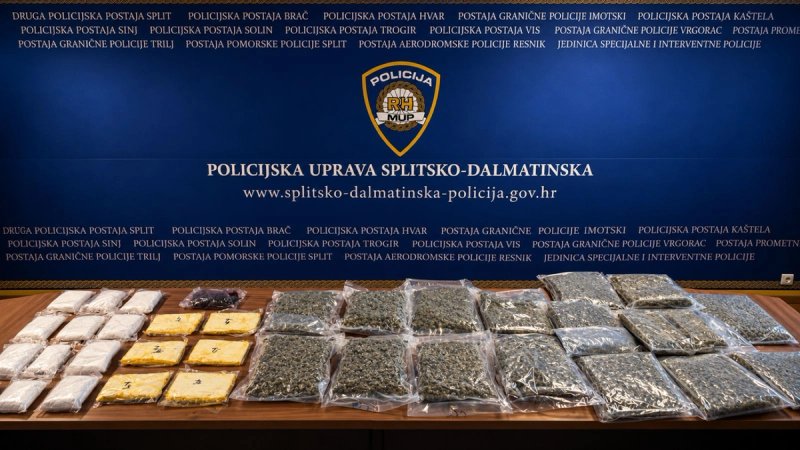 VIDEO Zaplijenjeno više od 38 kilograma droge, policija otkrila što je još pronašla