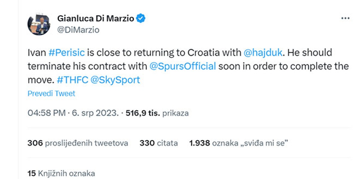 DUPLE: U pravu je Fabrizio Romano, a ne Gianluca Di Marzio