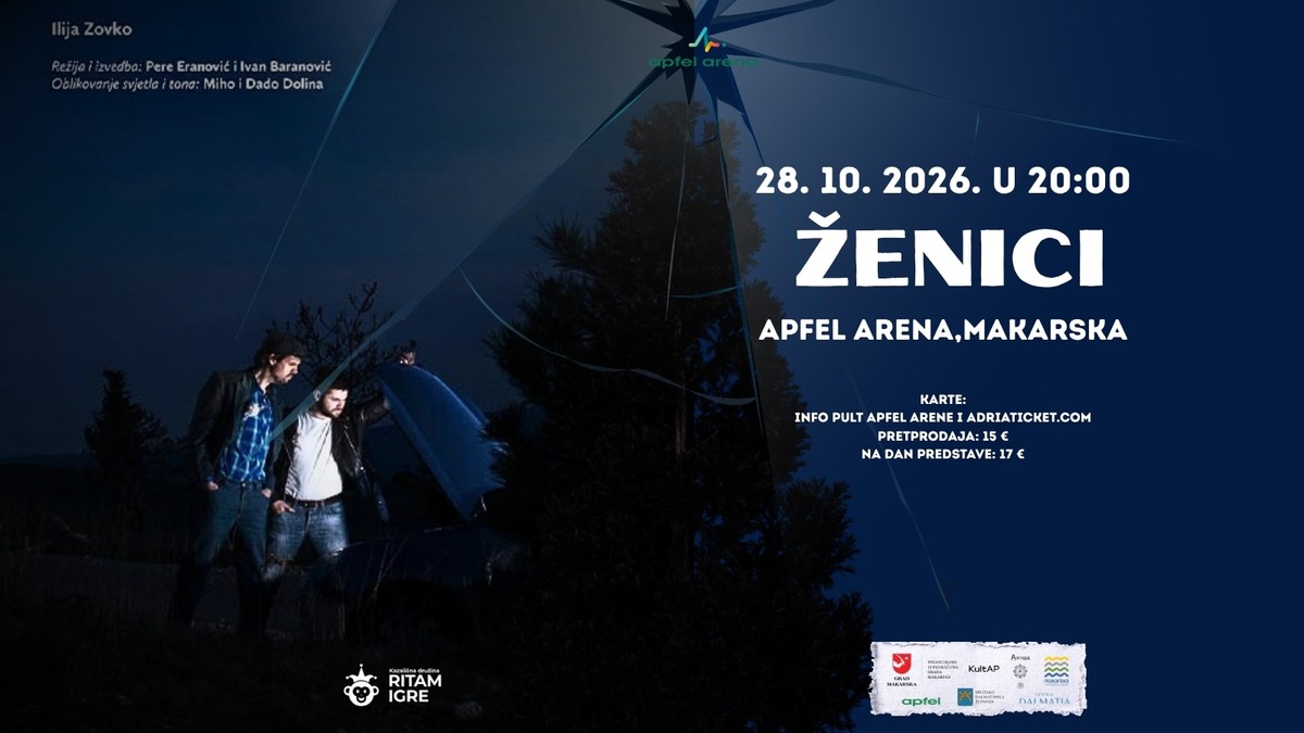 Kazališna komedija 'Ženici' stiže u Makarsku: 'Ne propustite večer smijeha u Apfel Areni'