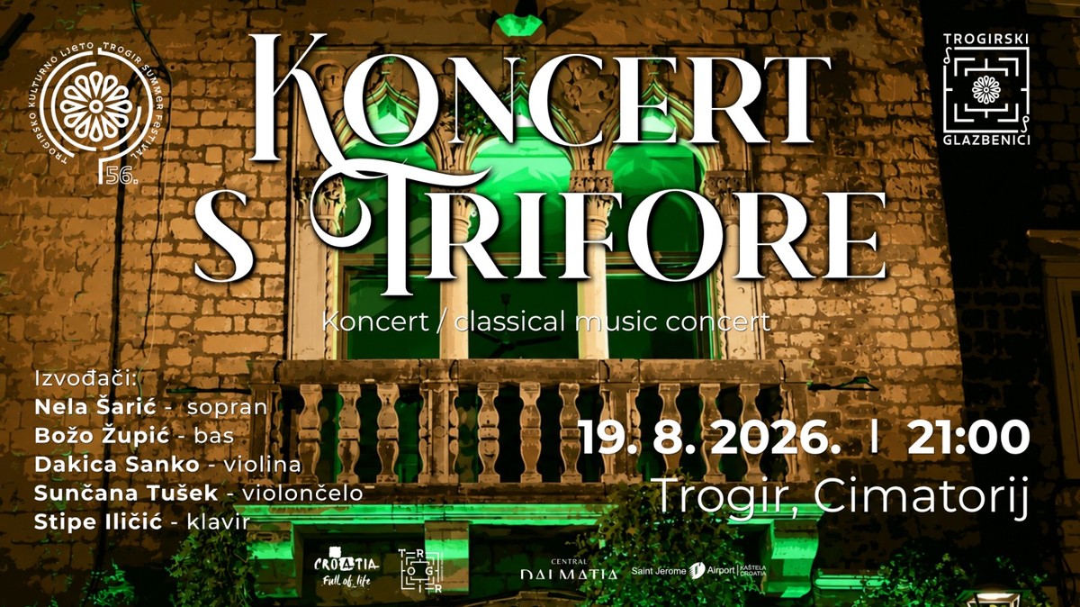 KONCERT S TRIFORE Trogirski glazbenici izvode melodije velikih skladatelja