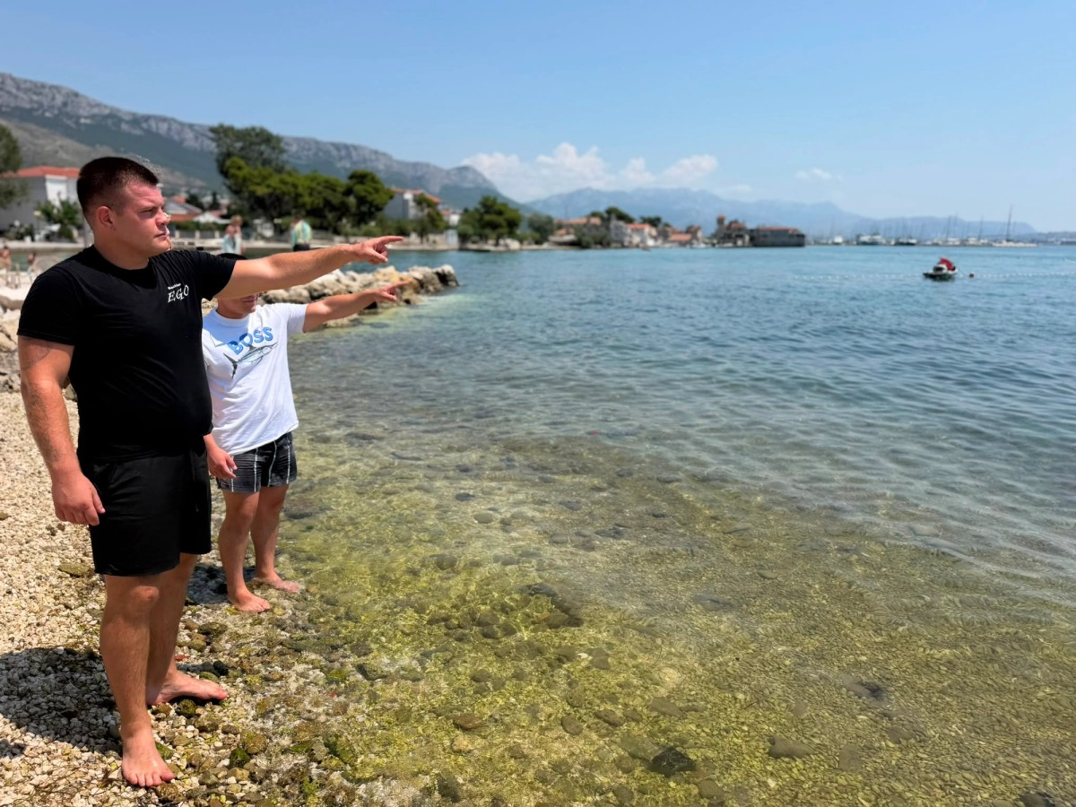 FOTO/VIDEO 'Nema tu razmišljanja, samo ideš': Popričali smo s junacima iz Kaštela koji su spasili ženu od utapanja