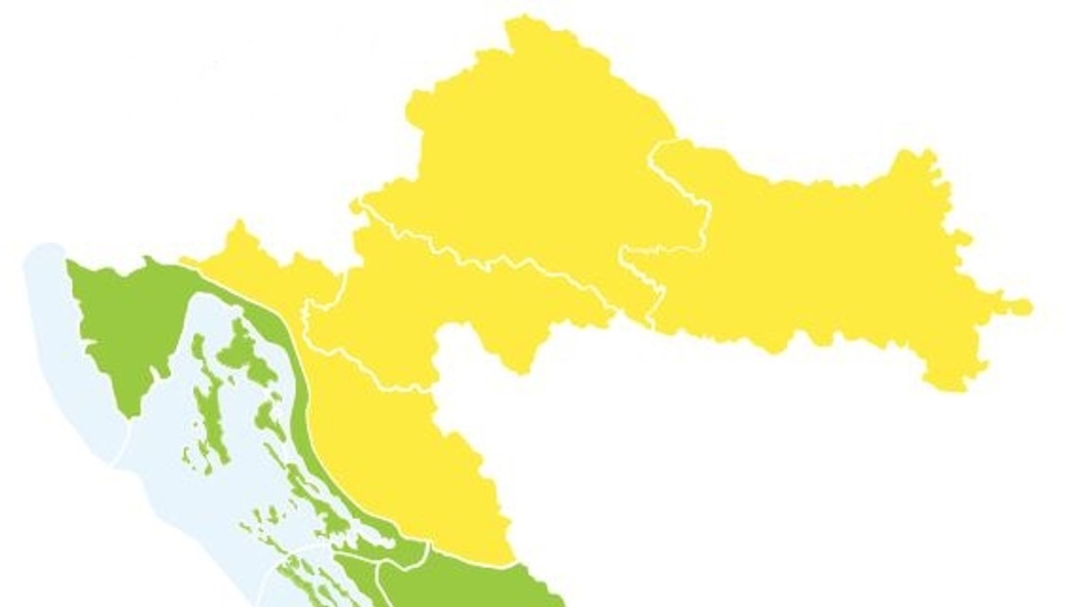 DHMZ JAVLJA: U dijelu Hrvatske sutra grmljavinsko nevrijeme