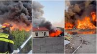 FOTO/VIDEO Kaštelanski i trogirski vatrogasci bore se s golemim požarom deponija