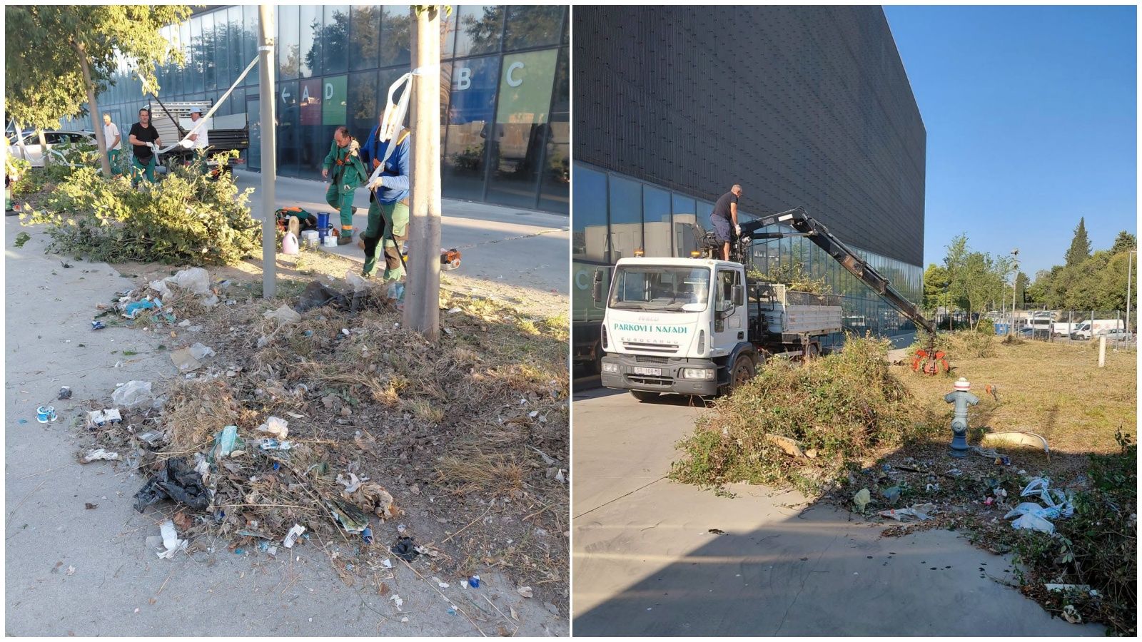 Uređuje se okoliš Spaladium Arene, uklonjeno više tona otpada