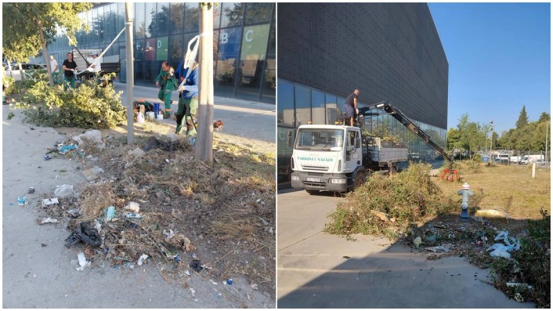 Uređuje se okoliš Spaladium Arene, uklonjeno više tona otpada