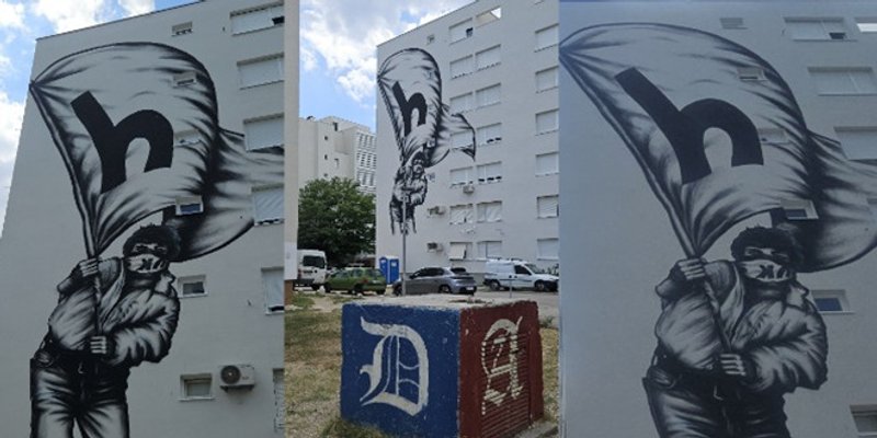 NEMIR I STRAST Ogroman mural napravljen na Brdima