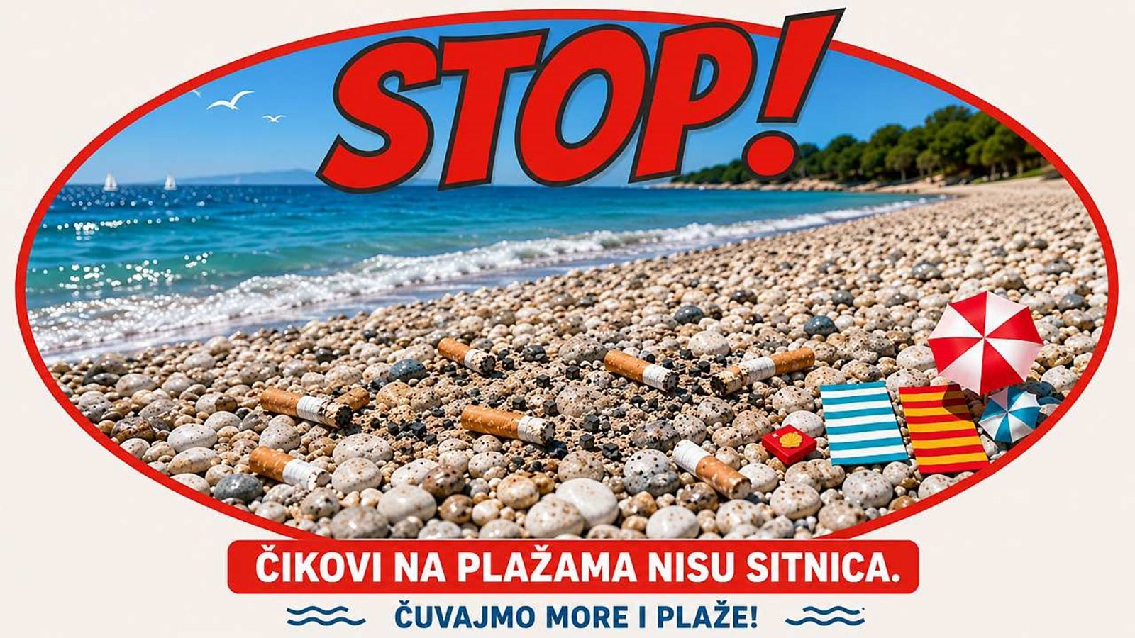 Udruga Spirit pokrenula kampanju: 'Plaža nije pepeljara!'