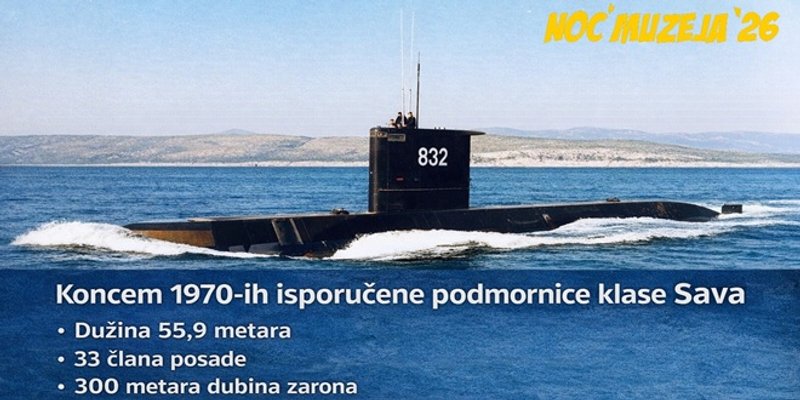NOĆ MUZEJA U SPLITSKOM ŠKVERU Posjetitelji će moći vidjeti i makete podmornica Sava i Drava