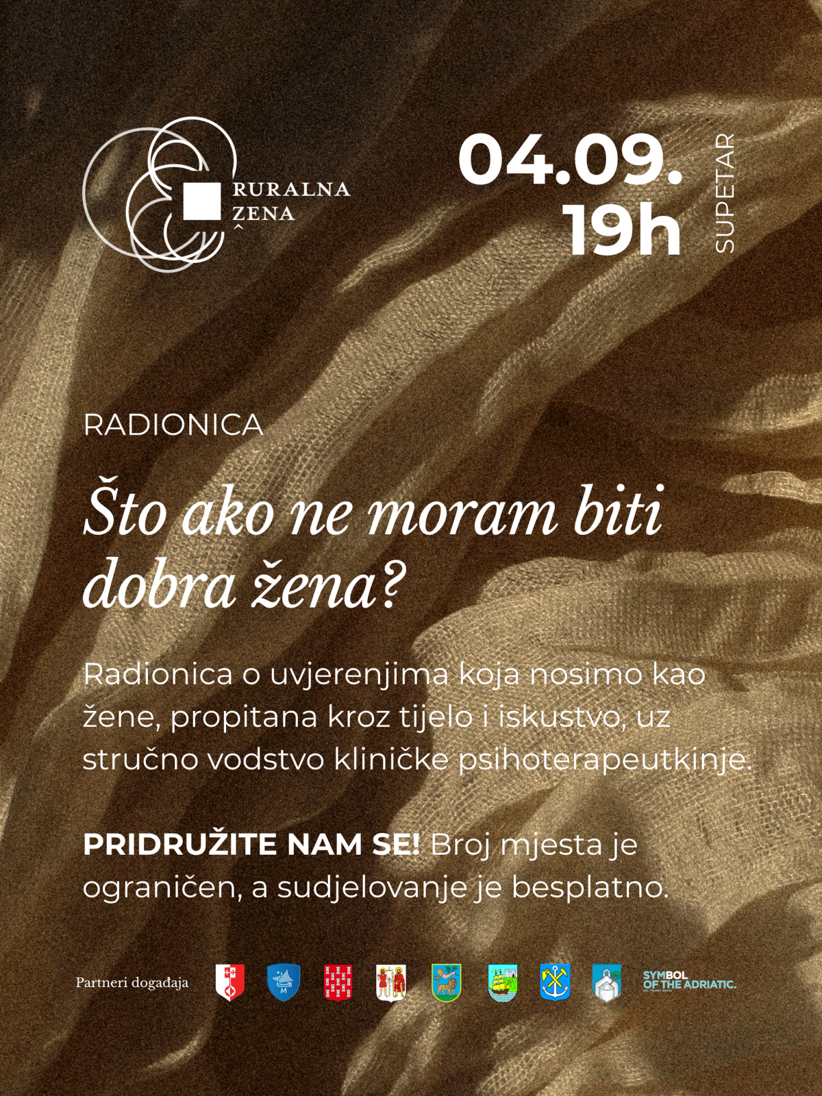 'Što ako ne moram biti dobra žena?' – klinička psihoterapeutkinja Ivana Kovačev vodi radionicu za udrugu Ruralna žena