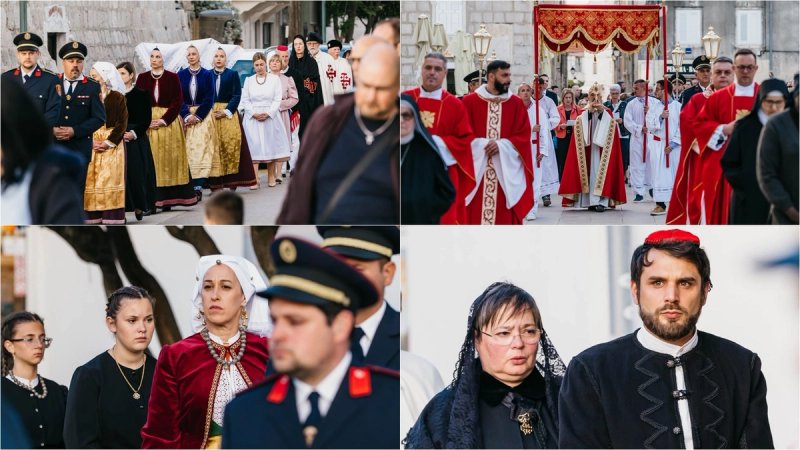 FOTOGALERIJA Procesija Svetog Trna Isusova okupila brojne uzvanike, vjernike i građane u Pagu