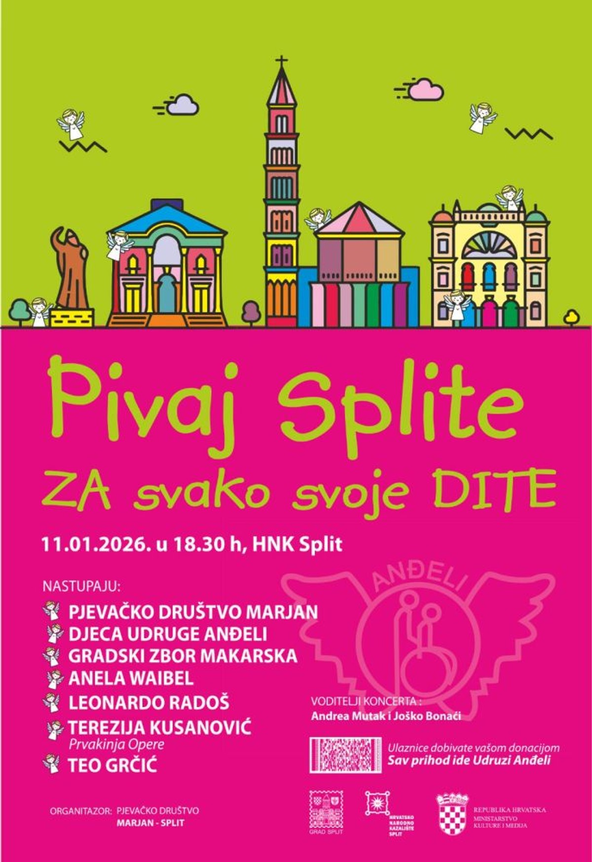 HNK SPLIT Dobrotvorni koncert 'Pivaj Splita za svako svoje dite'