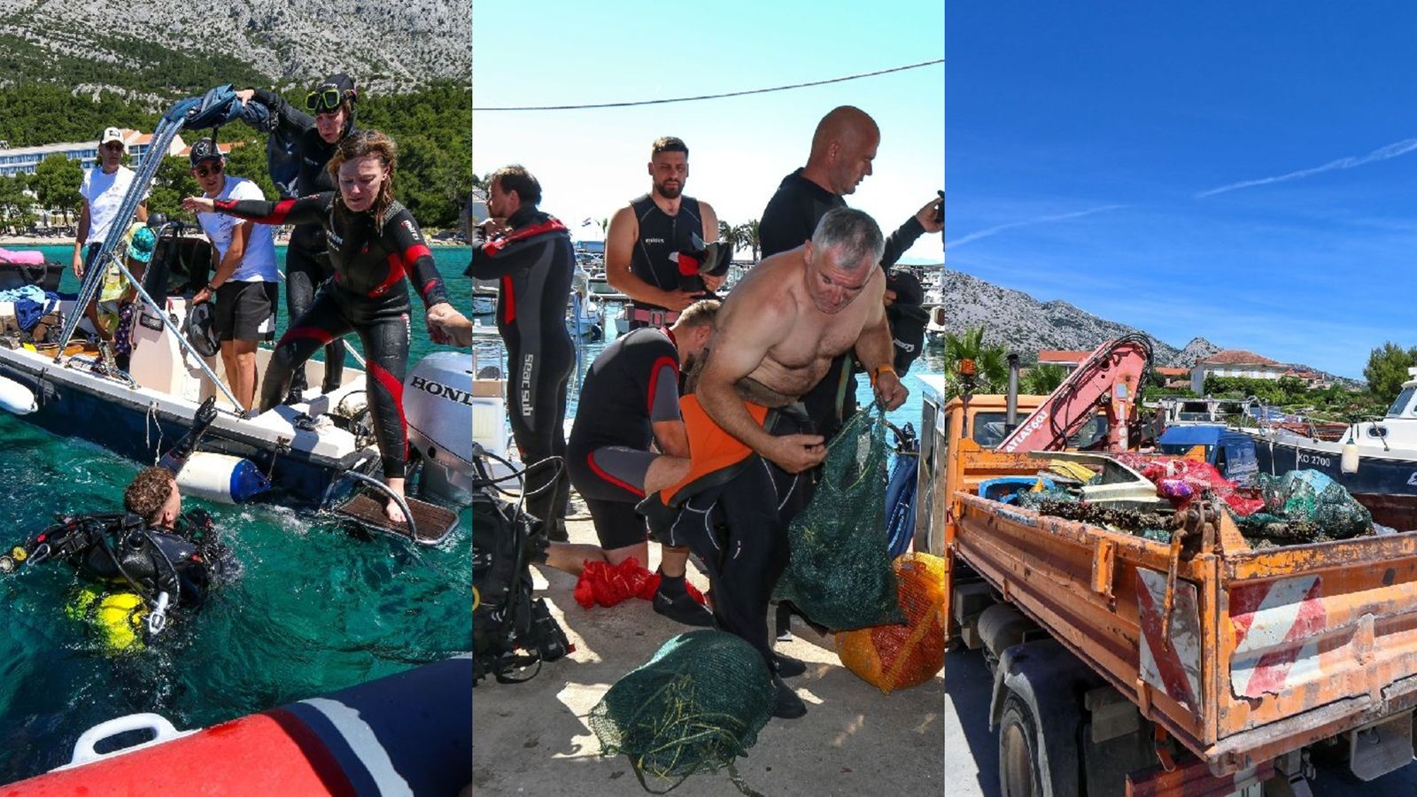 FOTO Ronioci očisti podmorje orebićke plaže Trstenica i akvatorij pred hotelom