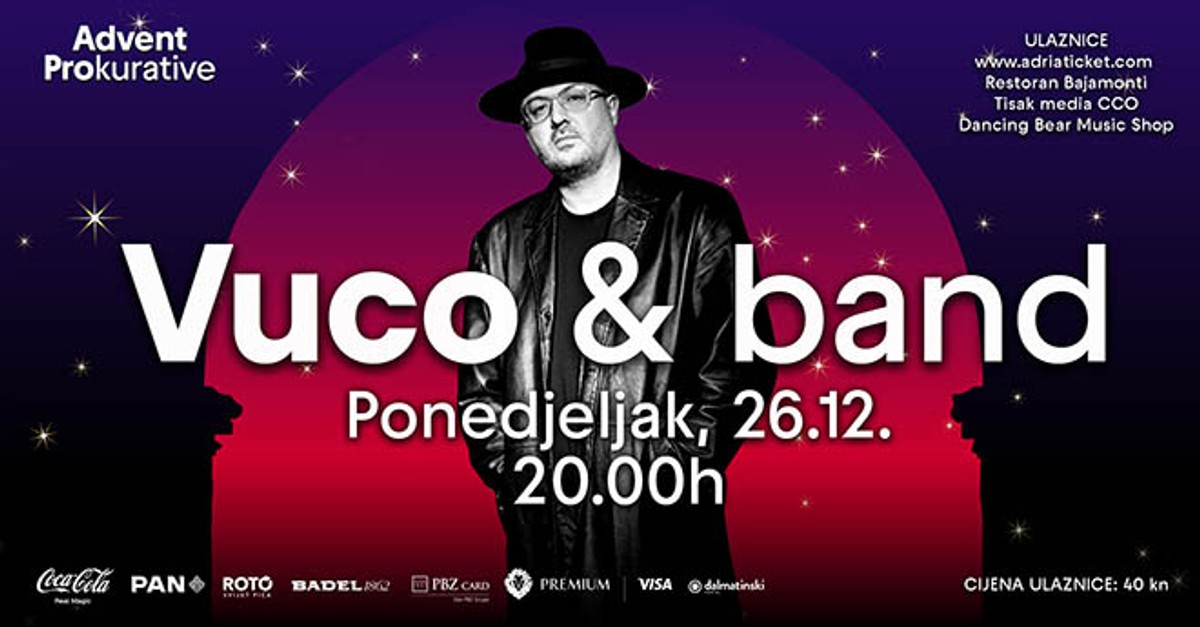 Siniša Vuco najavljuje neviđeni show na Prokurativama dan nakon Božića 