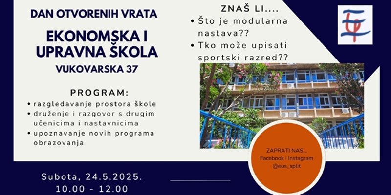 Dan otvorenih vrata u Ekonomskoj i upravnoj školi Split 