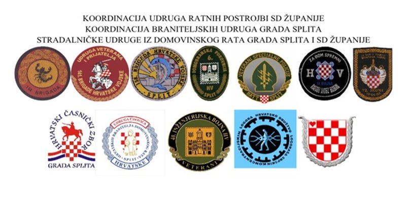 Koordinacija braniteljskih i stradalničkih udruga Splita i Splitsko-dalmatinske županije osuđuje omalovažavanje branitelja