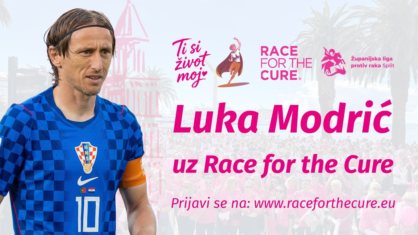 VIDEO Luka Modrić ambasador ovogodišnjeg splitske utrke Race for the Cure!