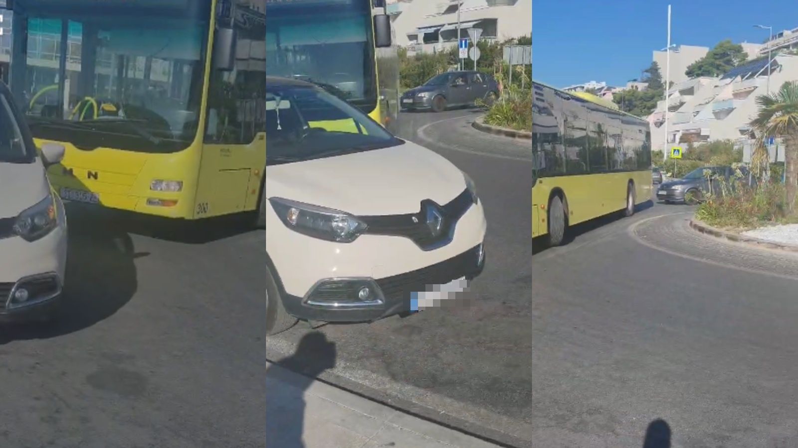 VIDEO Parkiranje u kružnom toku na Žnjanu postalo svakodnevicom