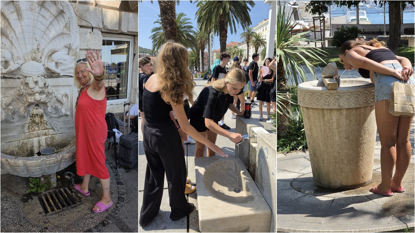 FOTOGALERIJA Splitske špine taže žeđ domaćima, turistima i životinjama