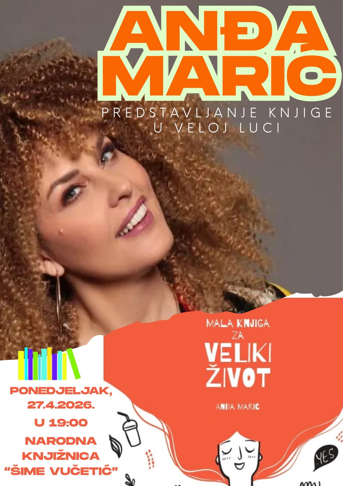 MALA KNJIGA ZA VELIKI ŽIVOT Predstavljanje knjige Anđe Marić u Veloj Luci