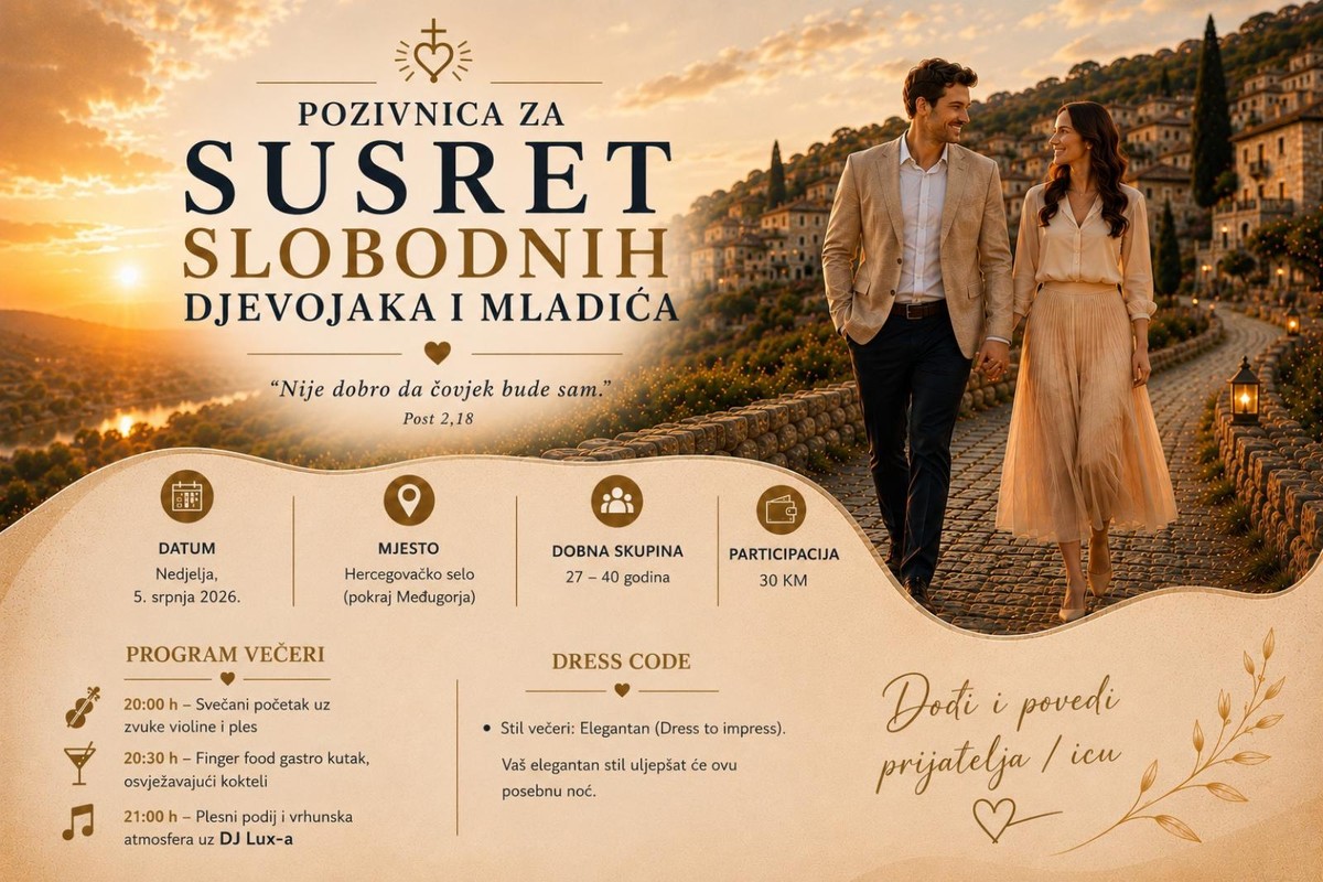 U Hercegovini se sprema potpuno drugačiji susret za slobodne mladiće i djevojke