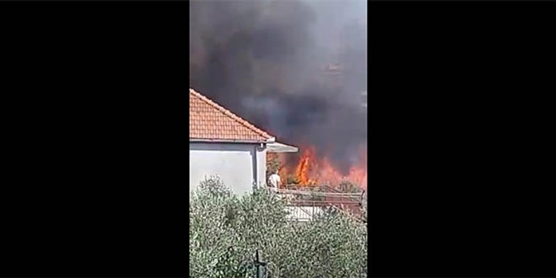 Požar izbio na Bilom brigu i među kućama