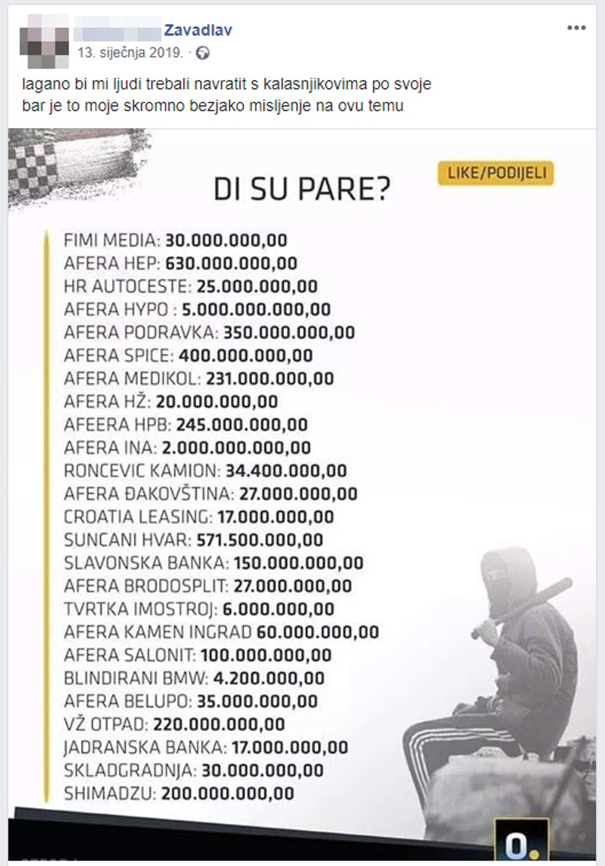 Brat Filipa Zavadlava je prije godinu dana objavio nešto što se danas gleda drugim očima