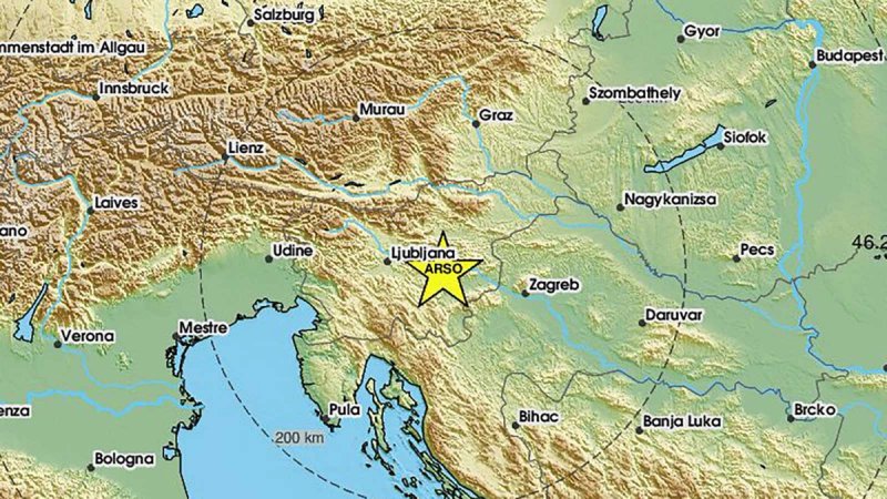 Dva potresa u nekoliko sati: Jedan kod Rijeke, drugi u Sloveniji