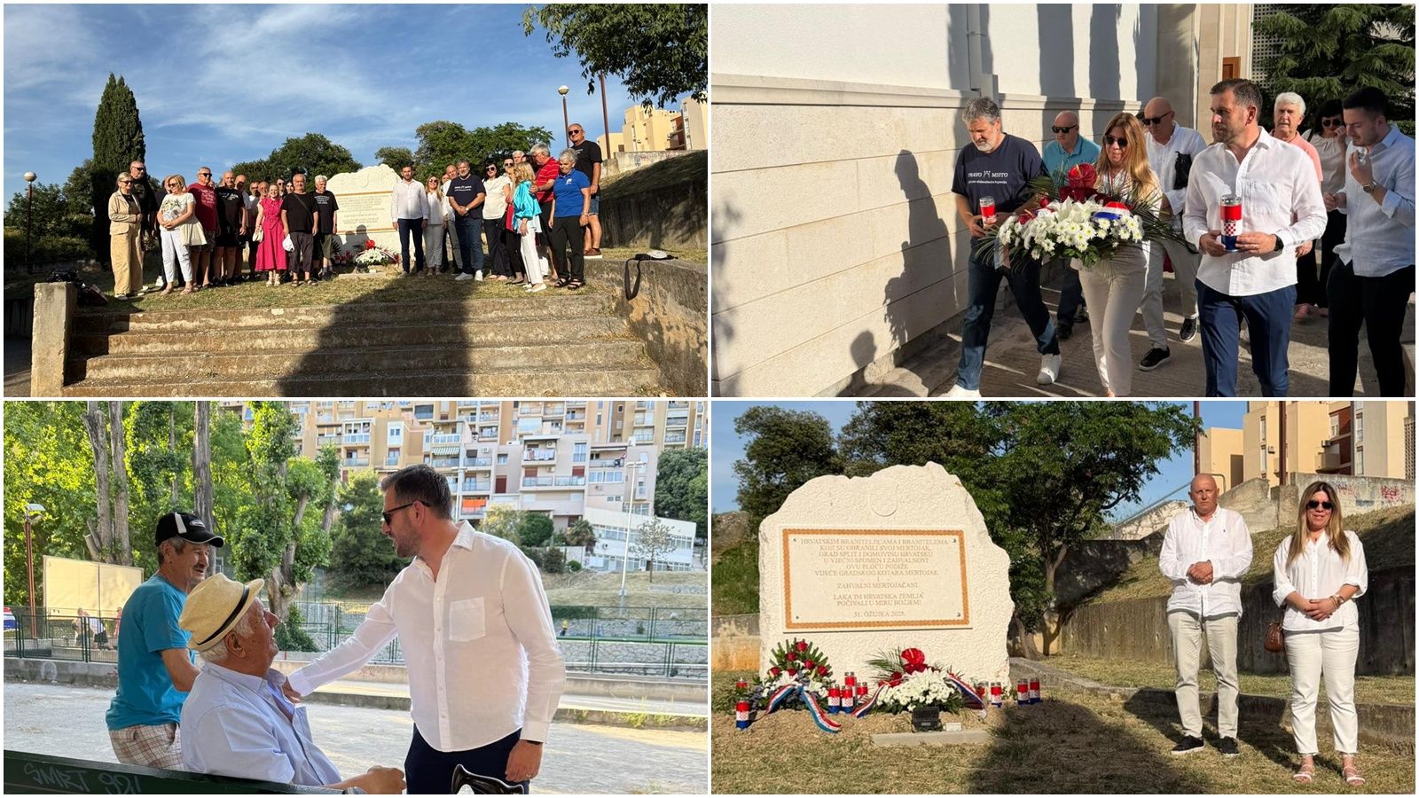 FOTO/VIDEO Političari obilježili Dan državnosti sa stanovnicima splitskog Mertojaka, igrale se i balote