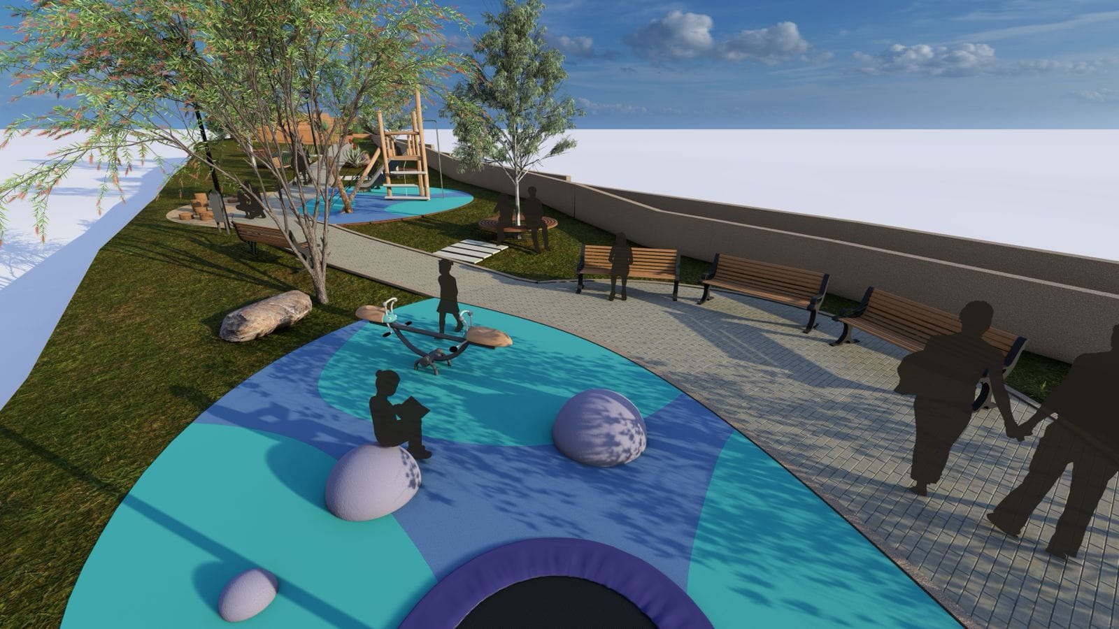 FOTO Počela izgradnja parka s dječjim igralištima u Strožancu