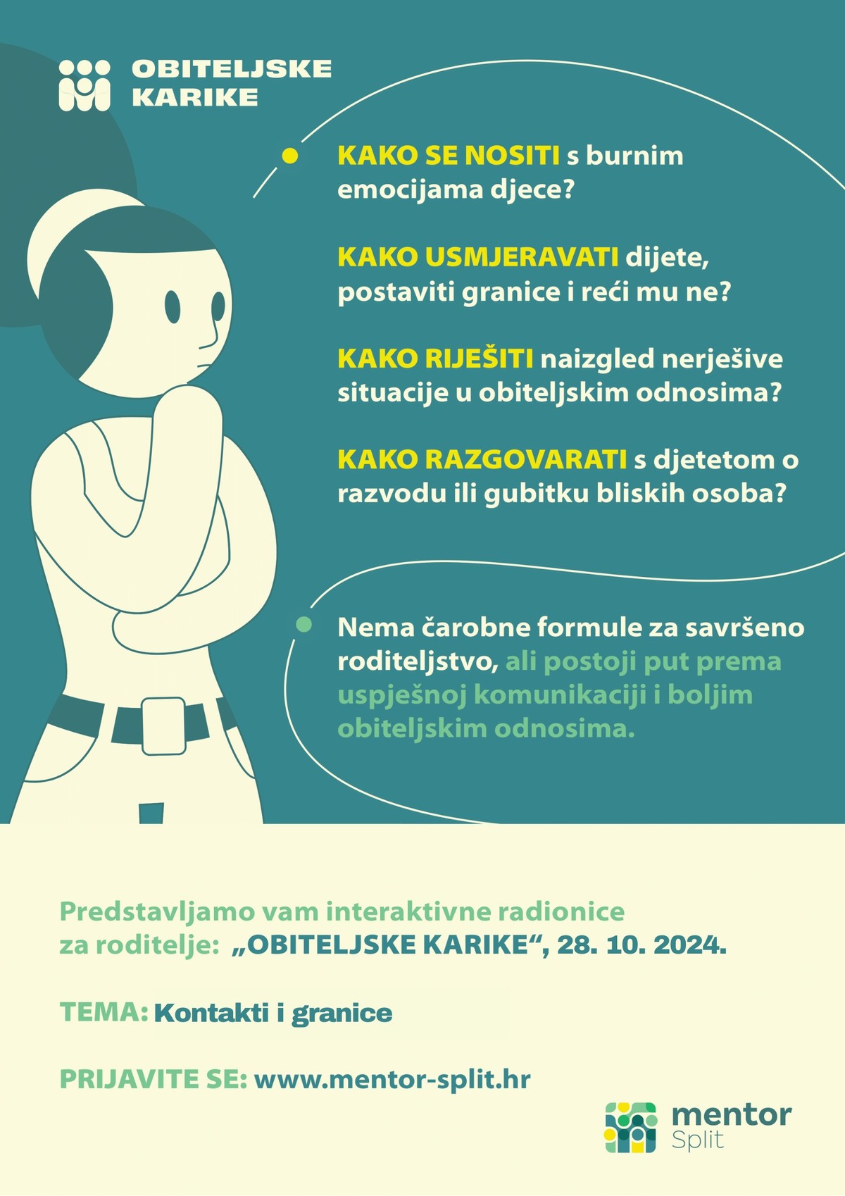 UDRUGA MENTOR: Program radionica za roditelje 'Obiteljske karike' 