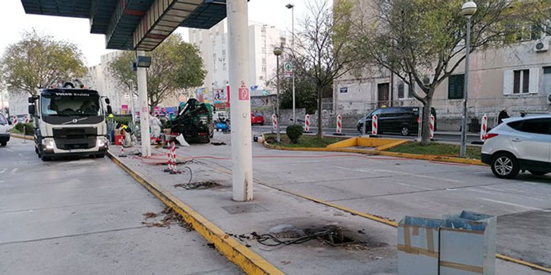 Zatvorena benzinska postaja Pojišan