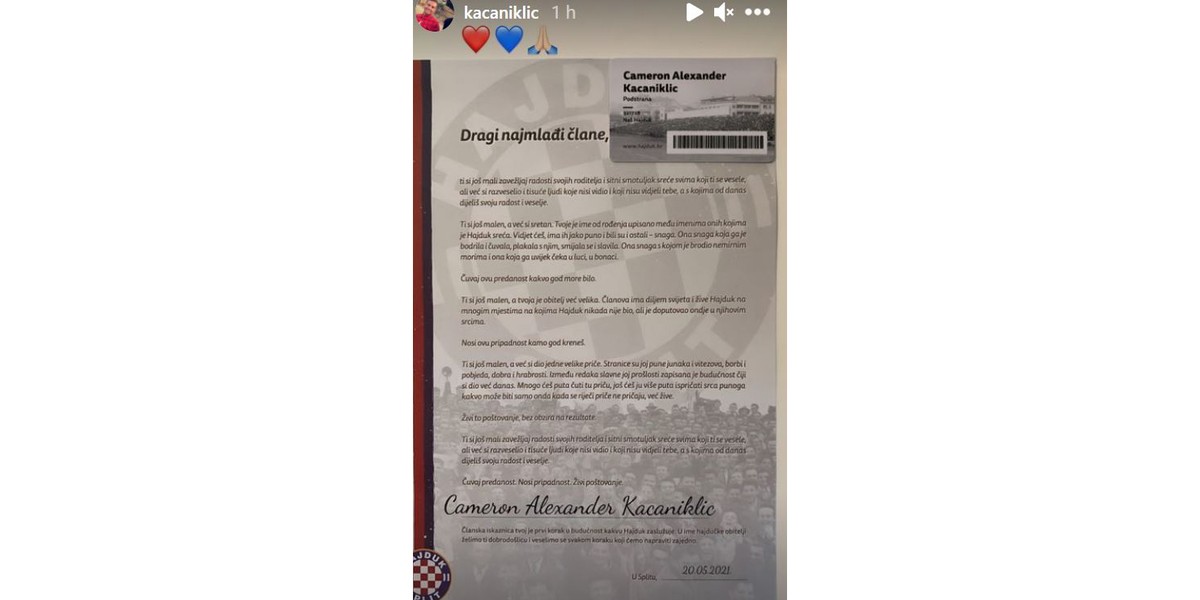 Učlanio sina u Hajduk uoči odlučujuće utakmice u borbi za Europu
