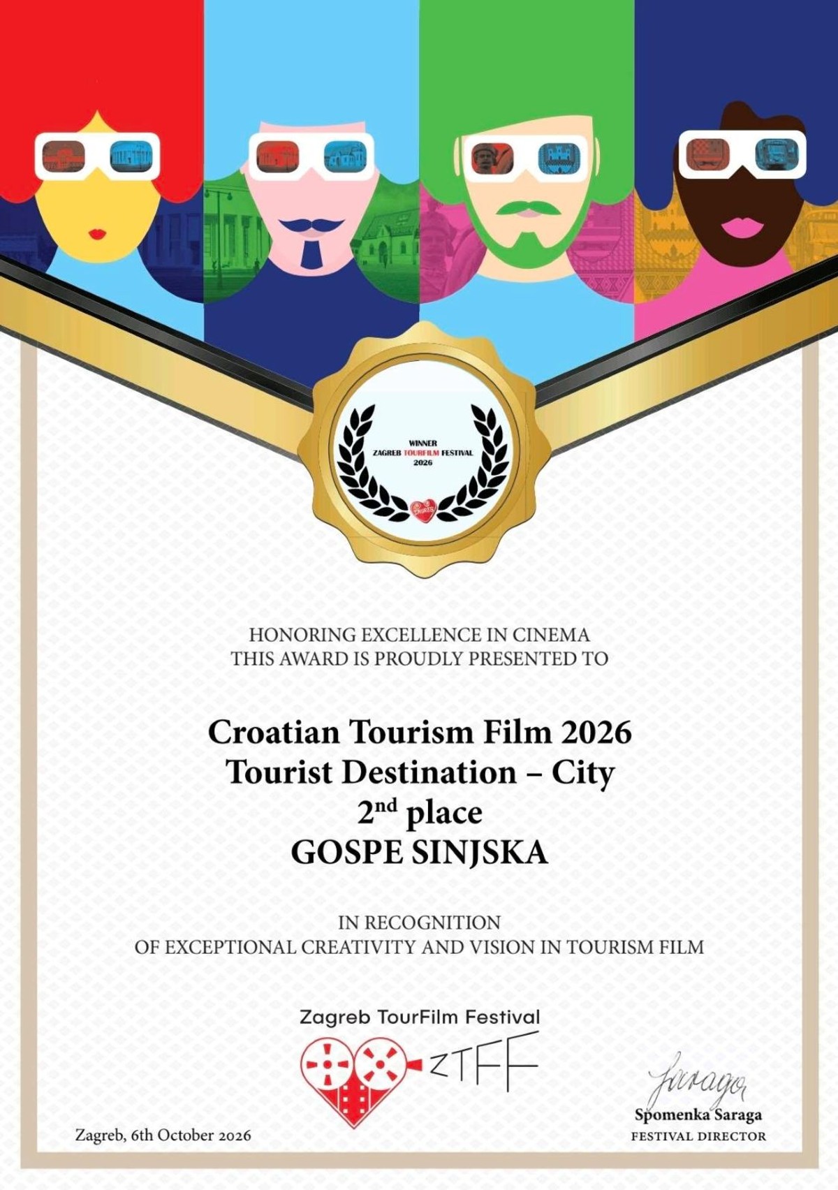 VIDEO Film 'Gospe Sinjska' osvojio drugu nagradu na međunarodnom festivalu