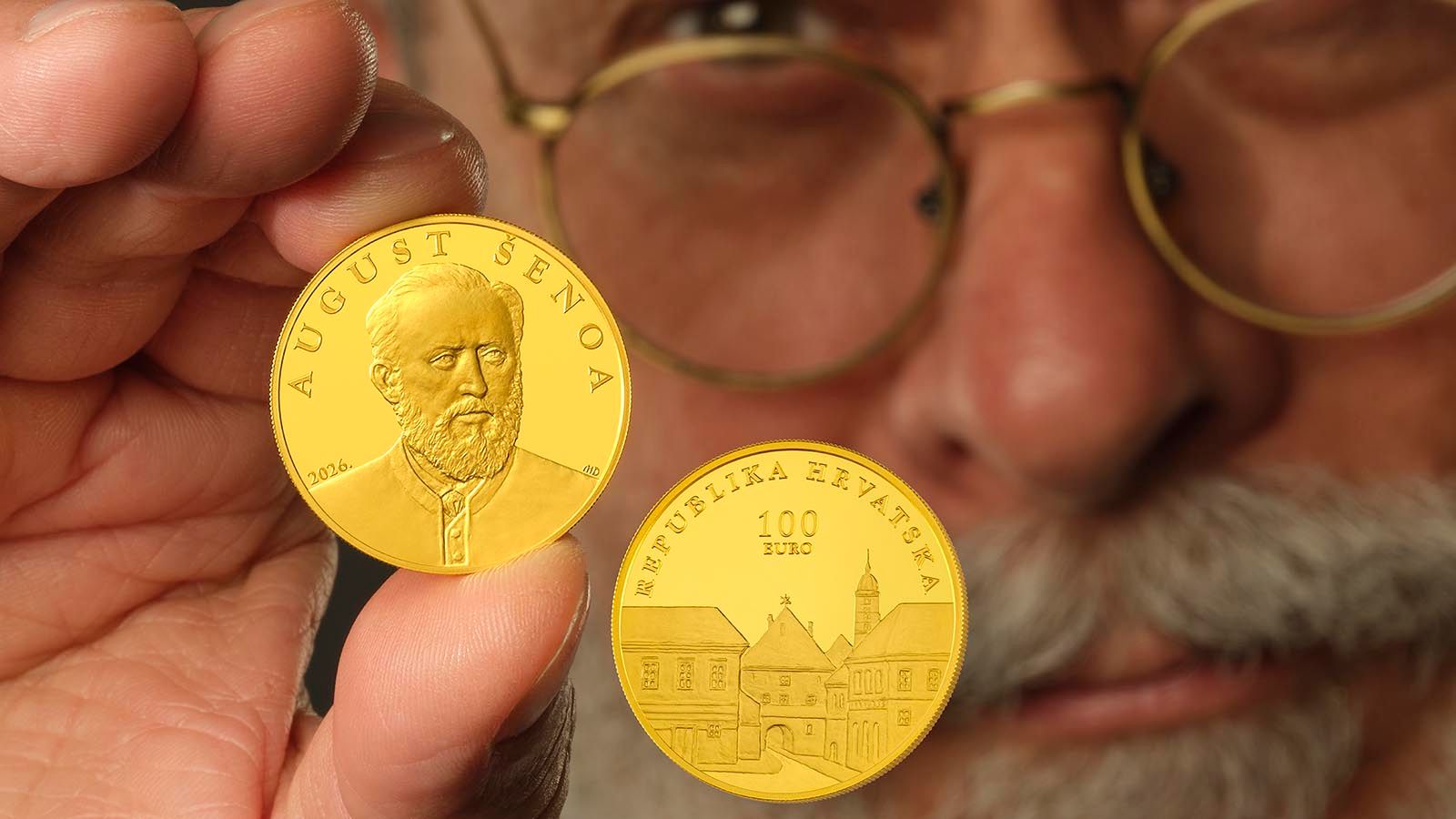 August Šenoa na kovanicama koje čuvaju književno nasljeđe