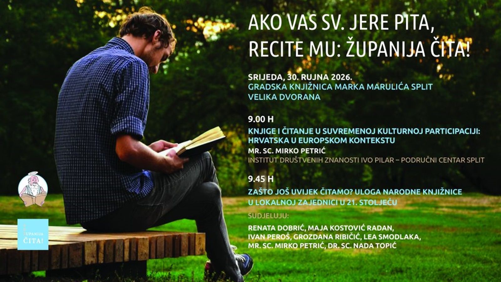 Sv. Jere pita – Županija čita: U Splitu o budućnosti čitanja i ulozi knjižnica