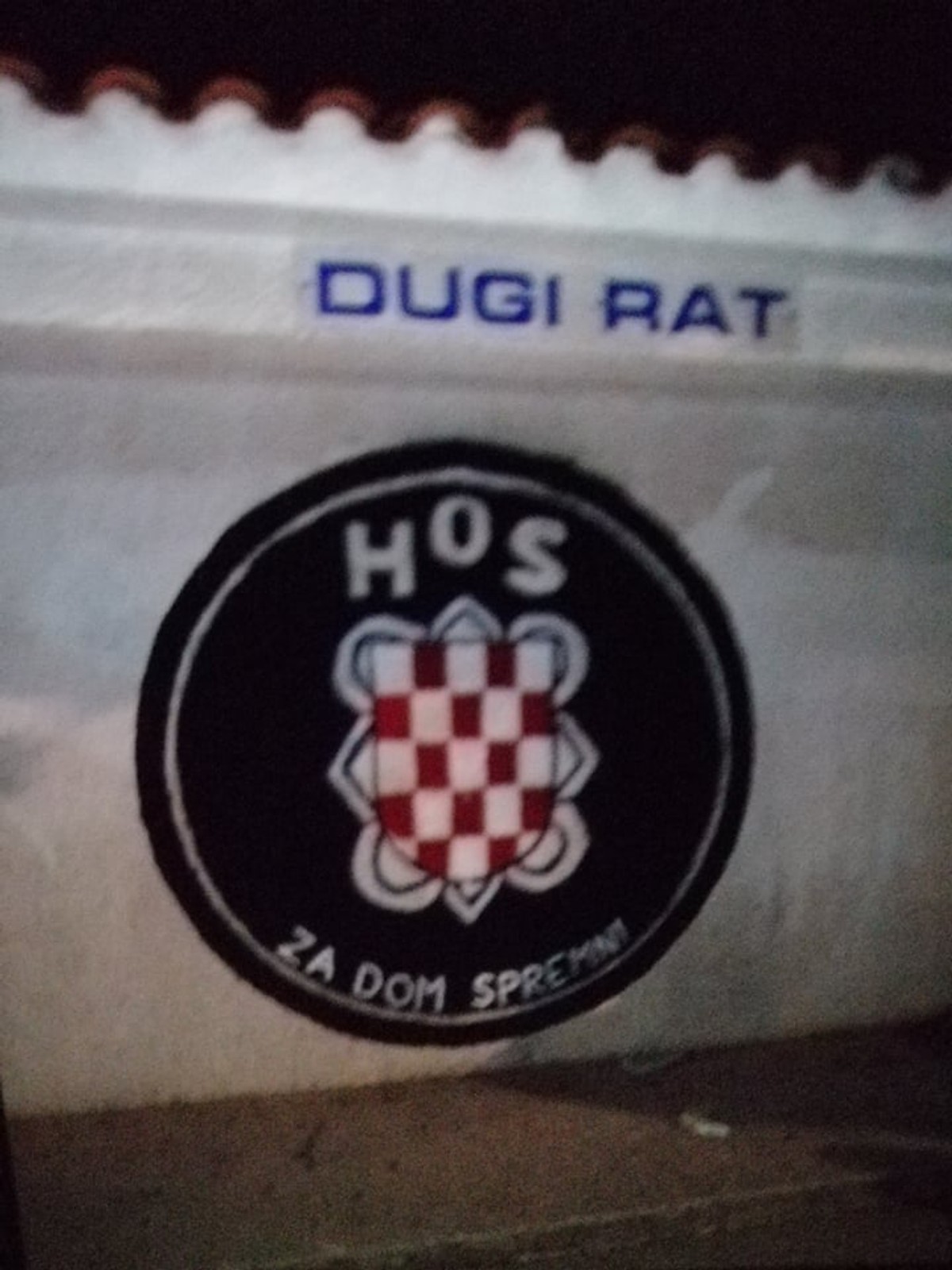 HOS U DUGOM RATU: Stradao spomenik palim borcima NOB-a 