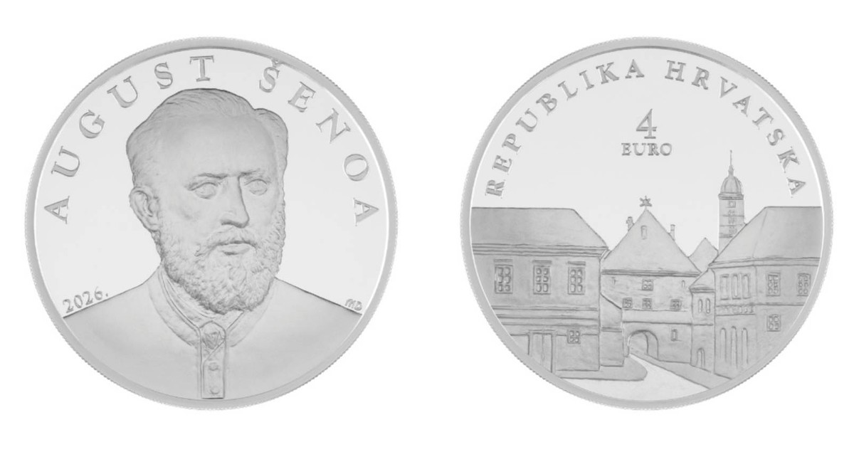 August Šenoa na kovanicama koje čuvaju književno nasljeđe